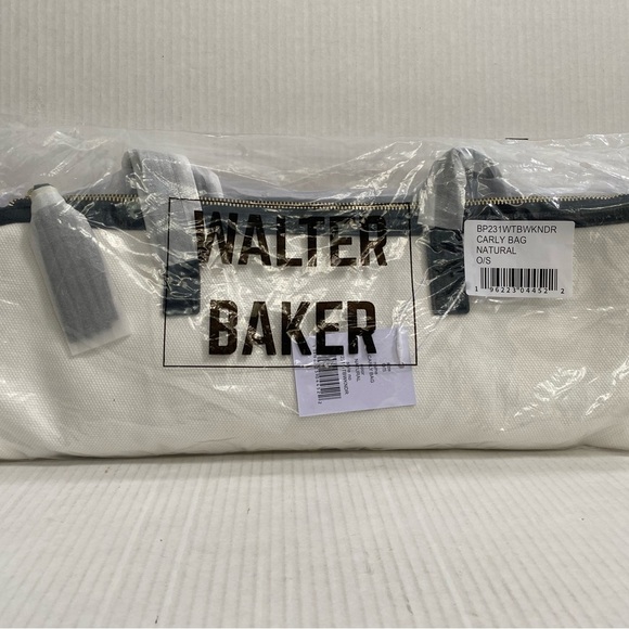 $175 MSRP Walter Barker Carly Bag classic Canvas and Vegan Leather Tote- NWT - Picture 5 of 5